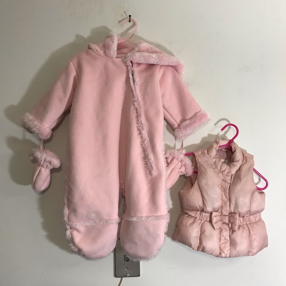 Widgeon Jackets & Coats Widgeon Pink Snowsuit Bunting And Baby Gap